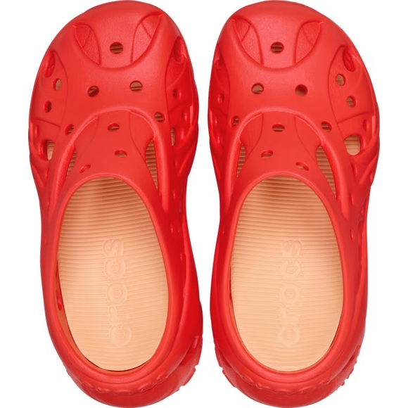 CROCS CAGED CLOG Red platform Clogs in size 7 - Picture 8 of 16